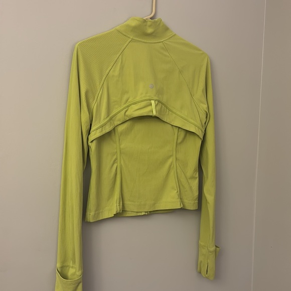 Lululemon Ribbed Nulu Cropped Define Jacket Wasabi size 10 - Picture 9 of 10